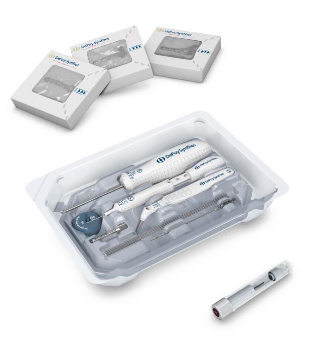 Sterile Kit Variations and Added Instruments Sterile instrument kits with individually packed sterile plates and screws Instrument kits are part of a modular system with individually packed sterile