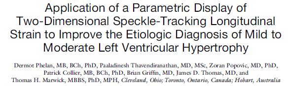 J Am Soc Echocardiography 2014:27:888-95 LV Non-Compaction Left ventricular noncompaction