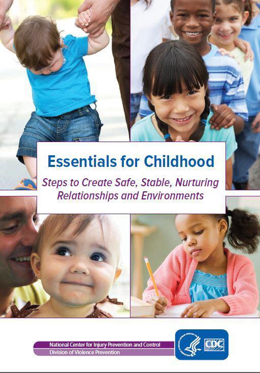 CDC s Essentials for Childhood Framework Raise Awareness and Commitment to Support Safe, Stable, Nurturing Relationships and Environments Use Data to Inform Action Create the Context for Healthy