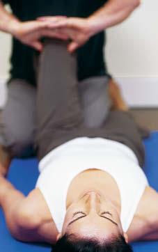 The practitioner will work with the client to establish an awareness of breathing deeply into the abdomen.