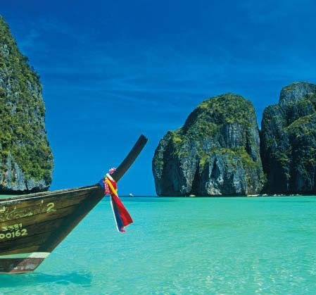 Cover Story Visitors to Thailand can get Thai massages in most of the major tourist areas, such as the Phi Phi Islands on the southwestern coast (right). Many are offered right on the beach.