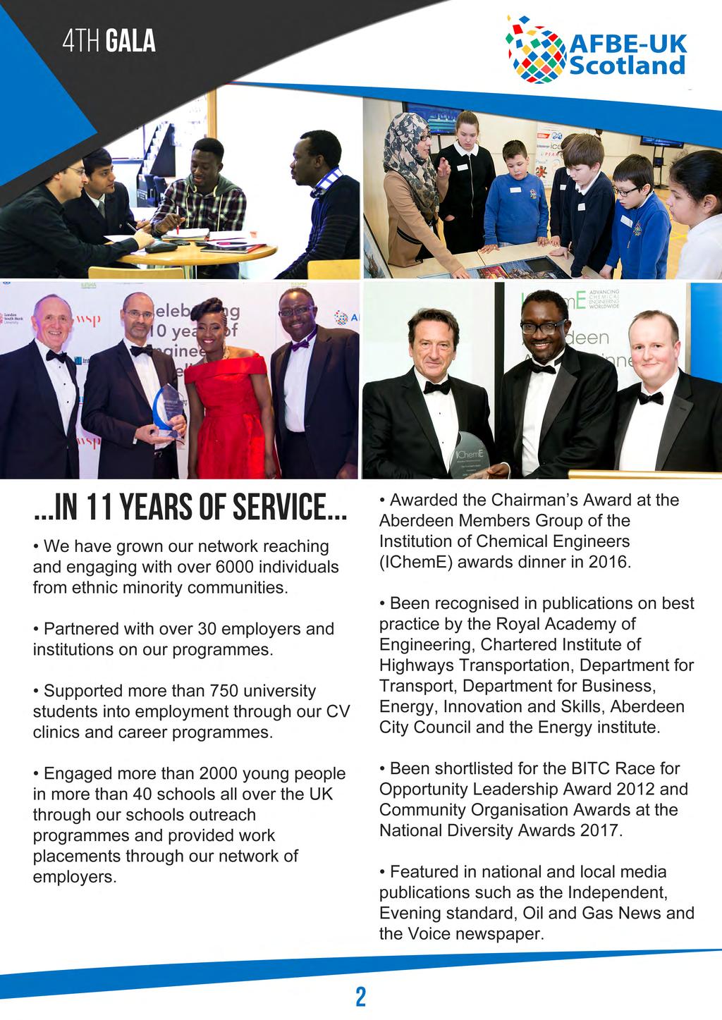 ...in 11 years of service... We have grown our network reaching and engaging with over 6000 individuals from ethnic minority communities.