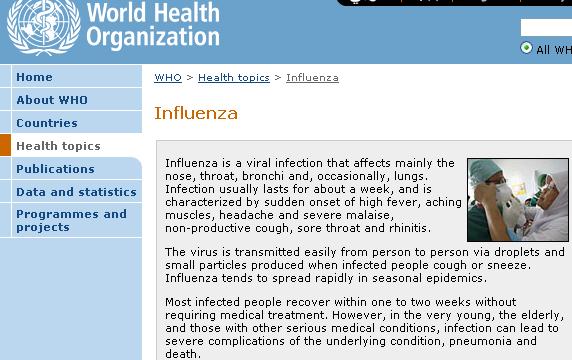 Recommendations on influenza vaccination are getting stronger worldwide WHO guidelines Target: for the adults over 65 by