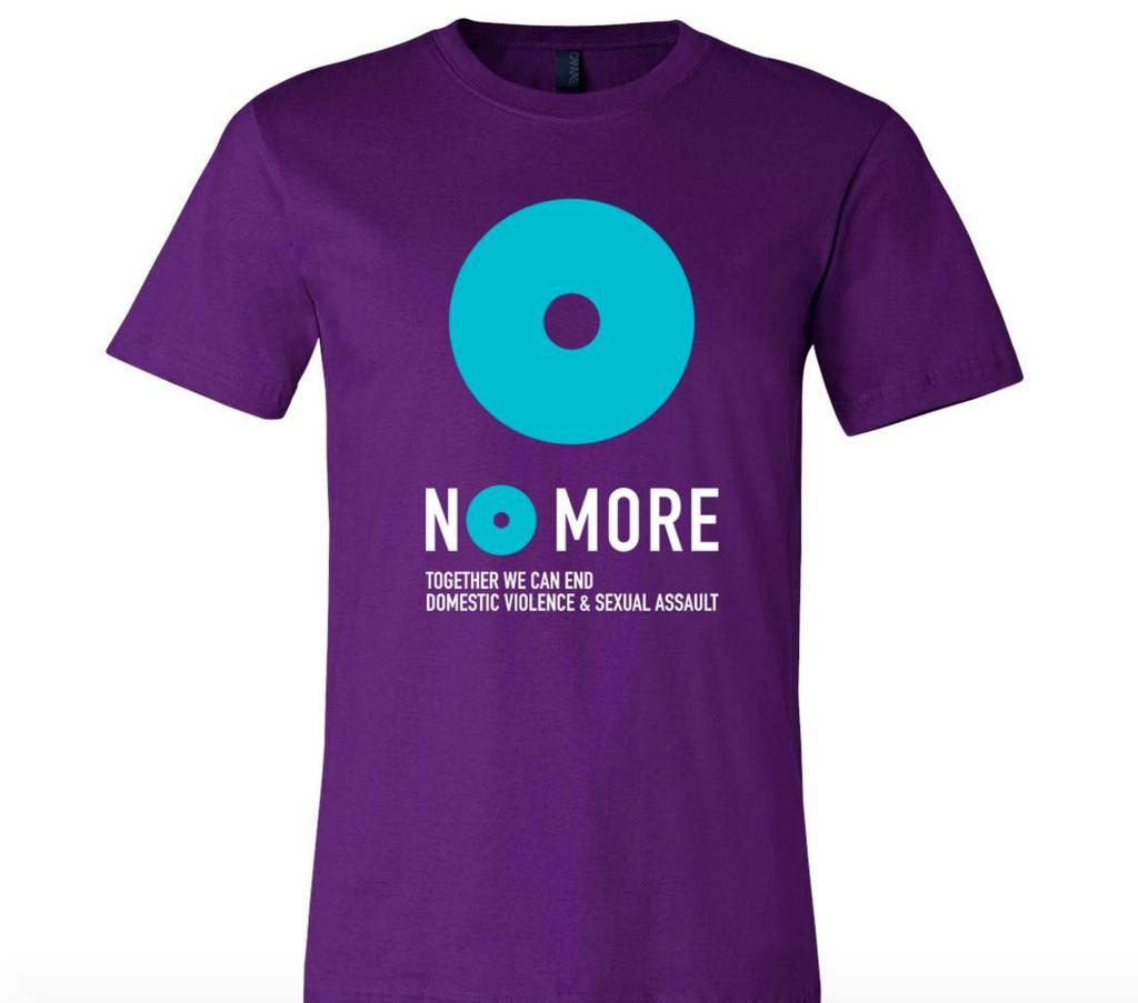 Utilizing the NO MORE Toolkit Table in your community and sell purple NO MORE t- shirts and NO MORE donuts to raise funds! Need ideas for a t- shirt?