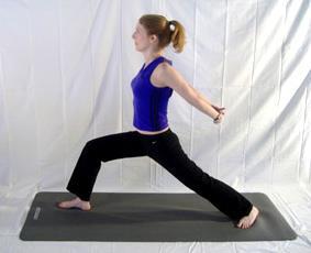 Humble Warrior Benefits: Stretches the hips and legs Strengthens the legs Stretches legs and ankles Enhances shoulder flexibility From Warrior 1, bring hands down to sides and straighten front knee