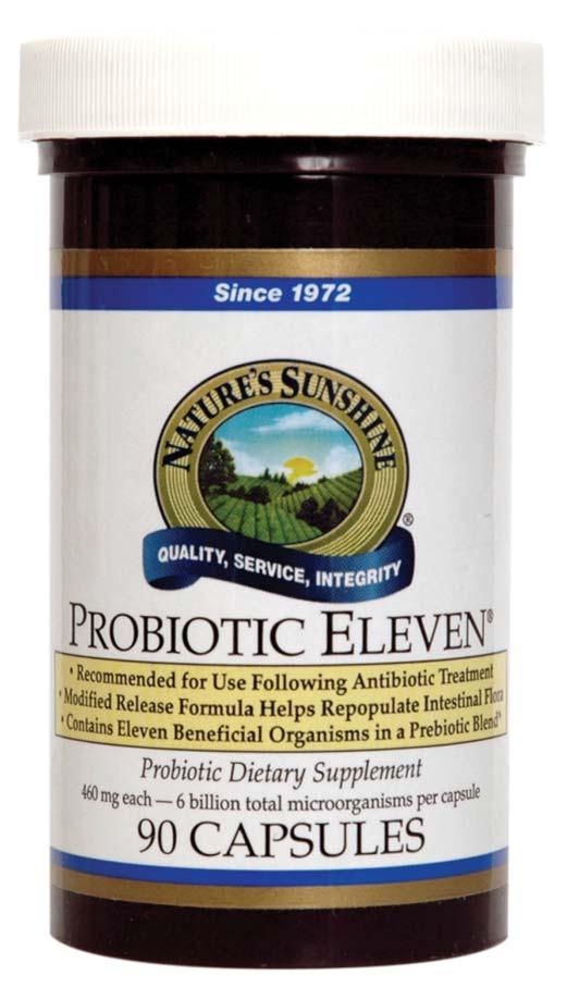 Probiotic Eleven A unique combination of healthful friendly bacteria to help
