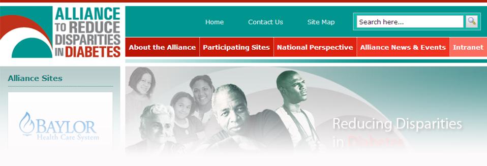 Visit the Alliance to Reduce Disparities in Diabetes website for
