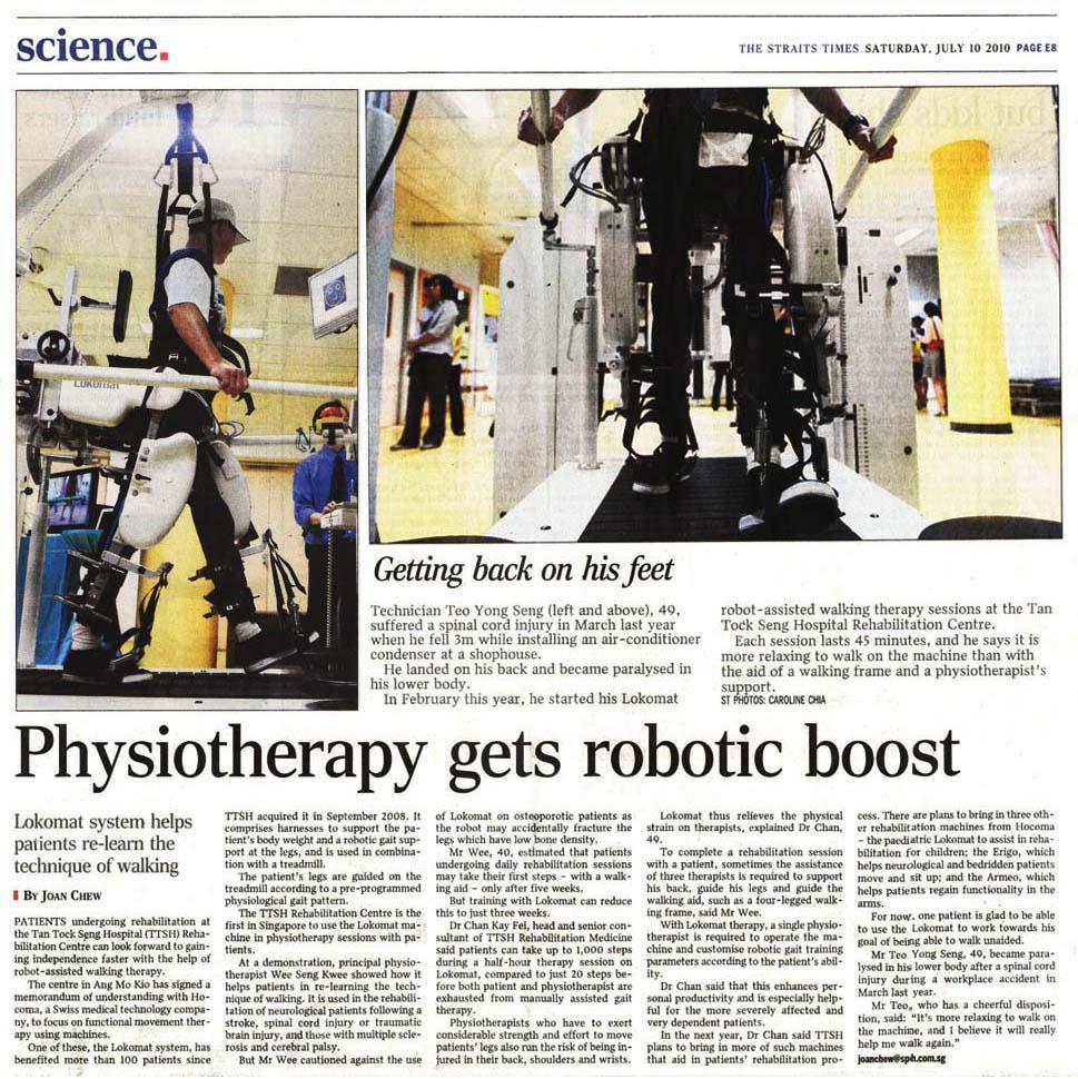 MEDICAL INNOVATIONS Lokomat Systems Robotic gait training system Faster