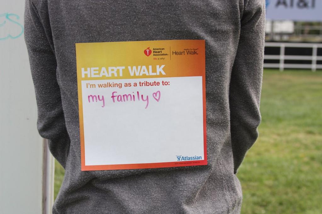 25th Anniversary Heart Walk t-shirt Heart Walk fundraising prize (if you opt-in when you register online) Invitation to the Heart