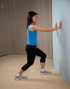 Fremnt Sleus Stretch: Stand facing a wall with yur hands n the wall at abut eye level. Place the leg yu want t stretch abut a step behind yur ther leg.