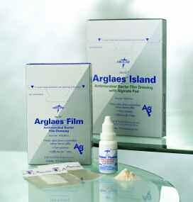 Arglaes Product Information Indications Pressure ulcers (Stage I-IV) Partial and full thickness wounds Leg ulcers Diabetic ulcers Central lines, CVPs and PICC lines (Arglaes Film only) Surgical