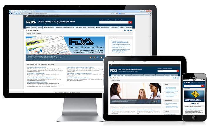 Website Bi-weekly Email Newsletter Webinars & In-person Meeting s FDA Patient