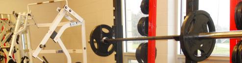 Take the barbell from the rack and lock your elbows at