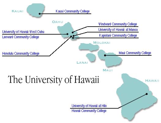 University of Hawai`i Founded in 1907, the University of Hawai i System includes 3 universities, 7 community collegesand community based learning centers