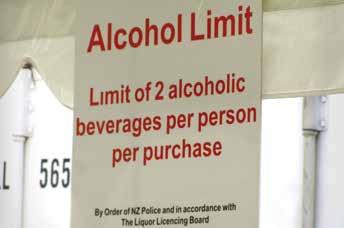 consumed (often away from the alcohol outlet) to eliminate hoarding the unit limit should be regularly reviewed during the event.