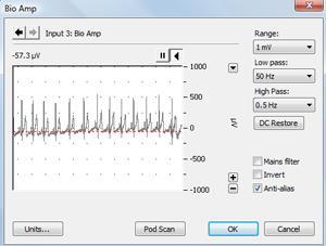 Exercise 1: ECG and Blood Volume Pulse during Rest In this exercise, you will record the electrocardiogram and blood volume pulse while the volunteer is at rest. 1. Launch LabChart and open the settings file ECG & Pulse Settings from the Experiments tab in the Welcome Center.