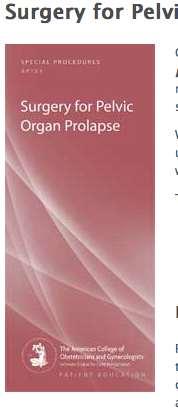 Pelvic organ prolapse (POP): the herniation of