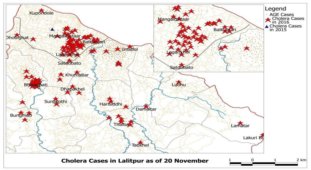 Cholera Situation in Kathmandu Valley, 2016 First case