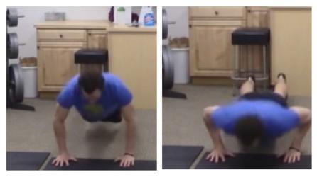 Be sure to keep your core tight throughout. Pushups 1. Place your hands just wider than shoulder-width apart. 2.