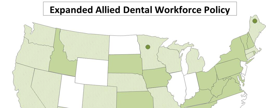 In 39 states, dental hygienists can: Initiate treatment based on his of her