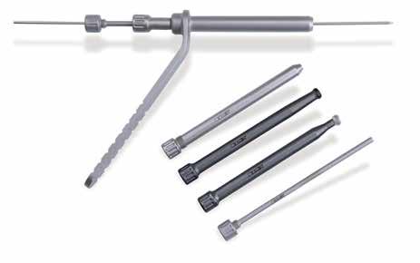 7mm Drill Sleeves accommodate universal Wire Inserts for efficient, stepwise screw