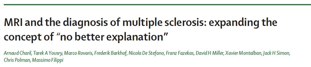 A diagnosis of multiple sclerosis is based on showing disease dissemination in space and time and excluding other neurological disorders that can clinically and radiologically mimic multiple