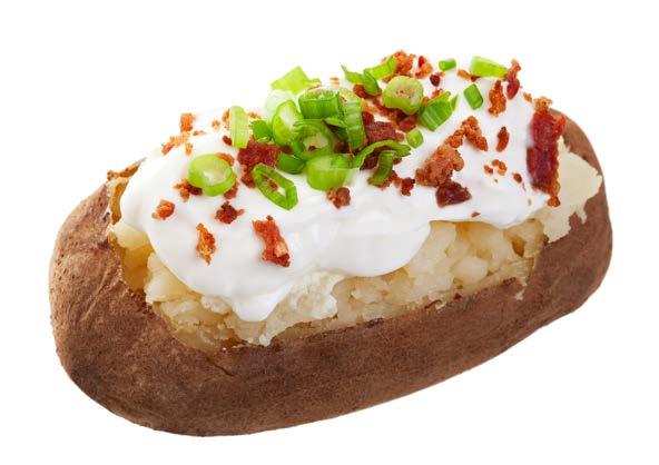 Potato with Toppings fit tip: Watch your toppings. They can change a from green to yellow.