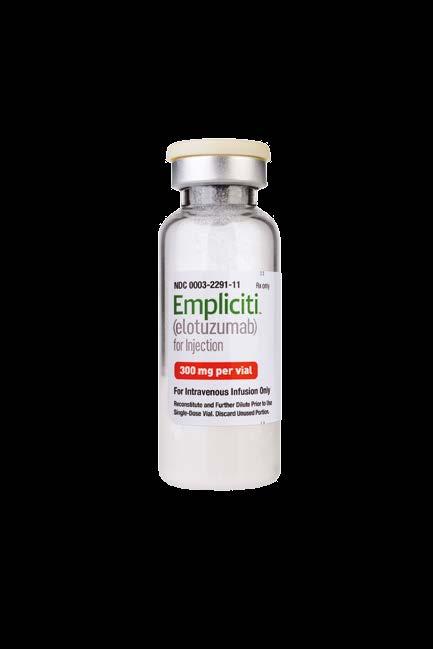 Dosage and Administration (cont d) How EMPLICITI is supplied 1 EMPLICITI is supplied in 300 and 400 mg single-dose vials.