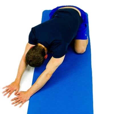 stretch is felt along your back and or buttocks.