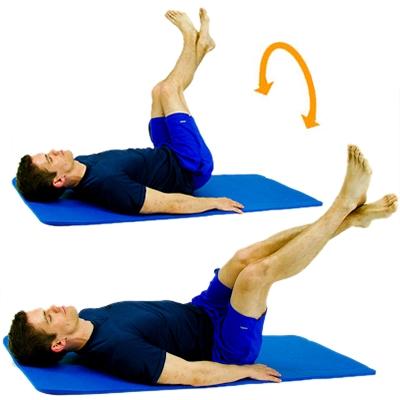 for 2-5 seconds, then slowly lower back to the floor in a controlled motion.