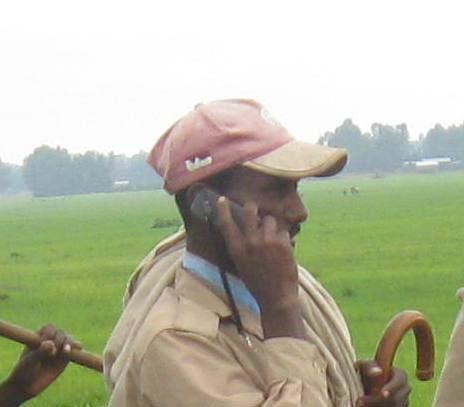 TB and TB/HIV activities should use m-phones A farmer with his mobile