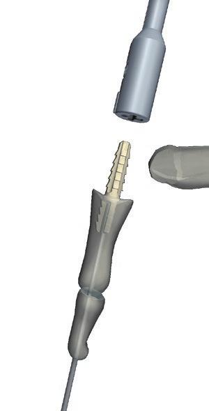 20 DUAFIT - SURGICAL TECHNIQUE #2 (6/7) WITH GUIDE WIRE (DUAFIT 0 ) 7 - INSERT THE IMPLANT IN THE MIDDLE PHALANX 8 - INTRODUCTION OF THE IMPLANT IN THE PROXIMAL PHALANX Present the implant with