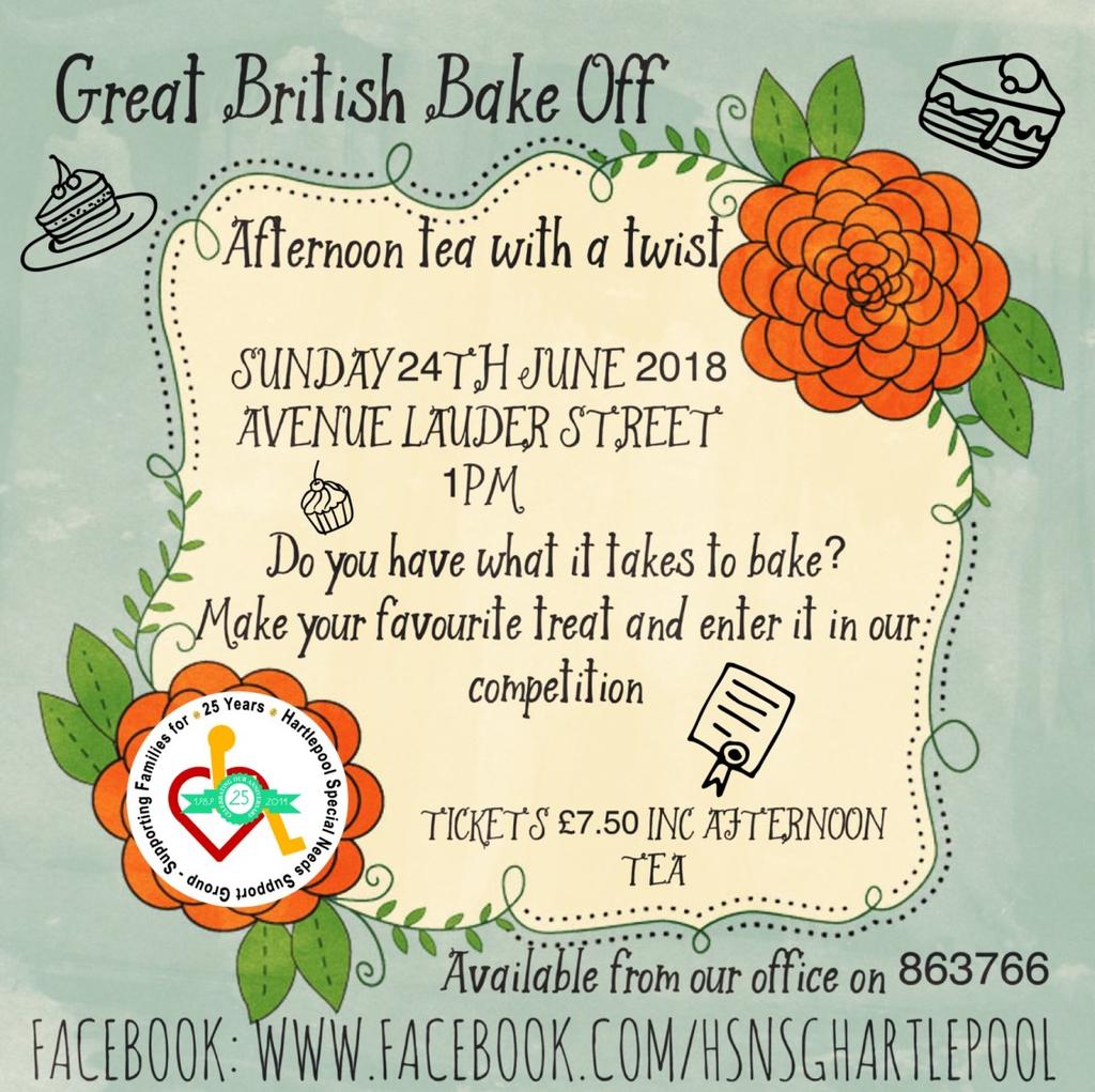Core Fundraising Group Come along to our afternoon tea with a twist, enjoy a fun filled afternoon with live entertainment and a Great British Bake Off Competition... Do you have what it takes to bake?