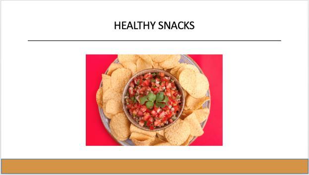 Chips and salsa is a great way to incorporate tomatoes and other fruits and vegetables with the grain group. If you like peanut butter, you might also want to try the classic PB&J.