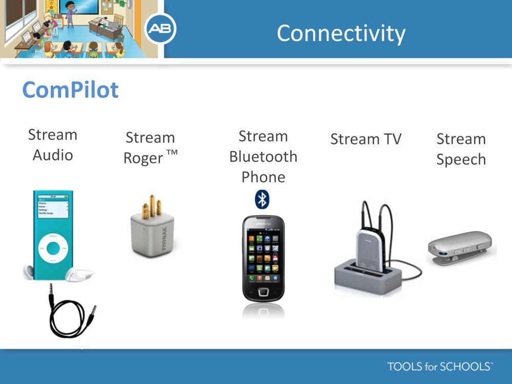 Speaker s Notes: Connectivity to various devices can be achieved through the