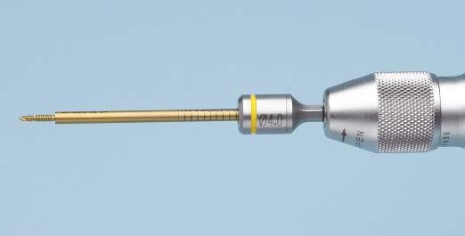 Fixation Using Schanz Screws 8 Implant Schanz screw Instrument 03.305.024 Schanz Screw Rapid Driver Select the appropriate anatomic Schanz screw.
