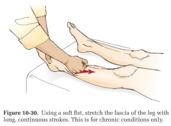 Passive ankle inversion to assess for sprain of the anterior talofibular ligament, p.