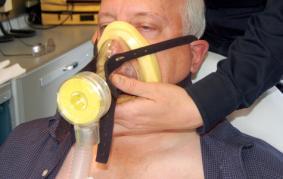 Assisted and Artificial Ventilation (15 of 18) Bag-mask device (cont d) You may need to use an airway adjunct or the Sellick maneuver. Be alert for gastric distention.