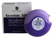 00 / 60 doses Prescribe by brand name Seretide Accuhaler Seretide Accuhaler 250 / 50 fluticasone 250 micrograms
