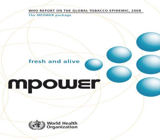 MPOWER- A key strategy monitor tobacco use and prevention policies