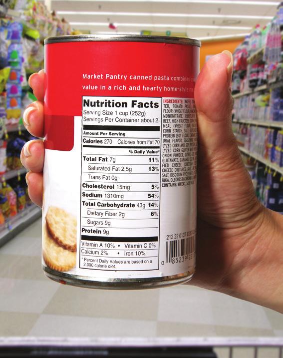 How Do I Read Food Labels and Nutrition Facts? Food labels tell you how much of the different nutrients are in that food.