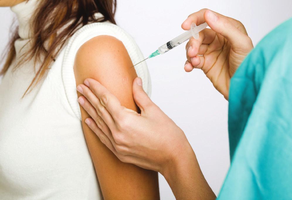 Fighting flu Vaccinating healthcare professionals In 2014/15, the national average for healthcare worker vaccinations across England was at a record high of 54.
