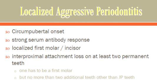 Anticipate localized permanent first molar and incisors involved