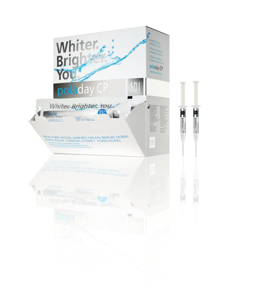 WHITENING SYSTEM From 45 minutes once a day Available in 10%, 16% and 22% carbamide