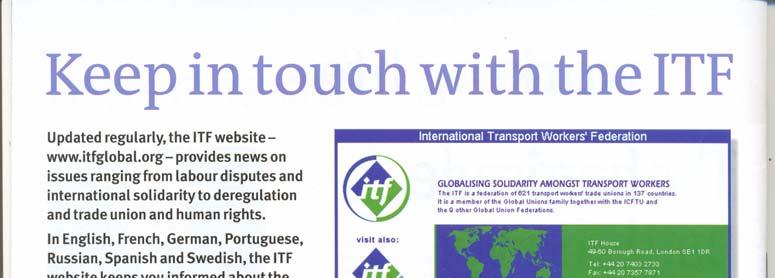 ITF website ITF web site has
