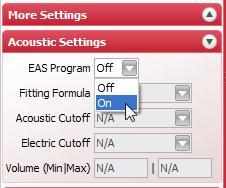 For the everyday EAS program, an Omnidirectional Microphone Mode and Mic Only Audio Mix is recommended.
