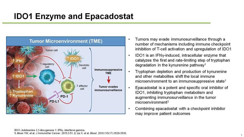 IDO1 Enzyme and Epacadostat Presented