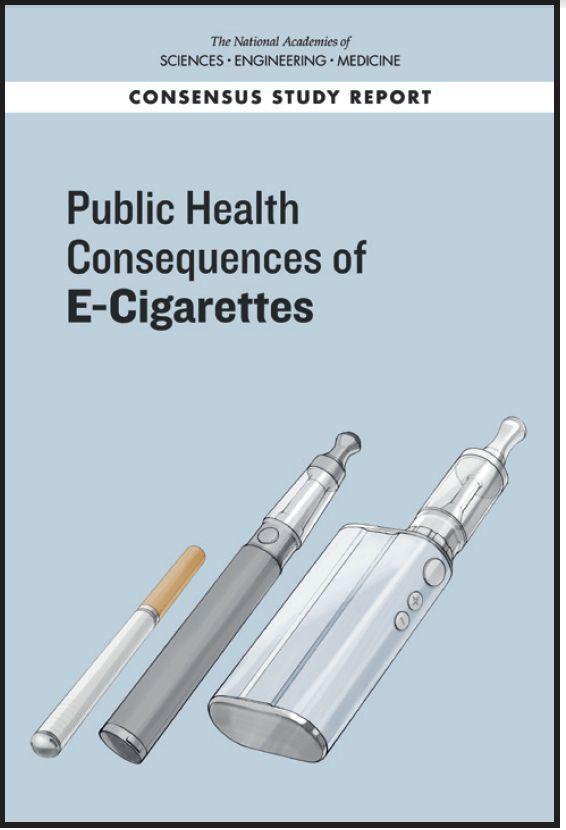 Among the findings: There is substantial evidence that except for nicotine, under typical conditions of use, exposure to potentially toxic substances from e-cigarettes is significantly lower compared