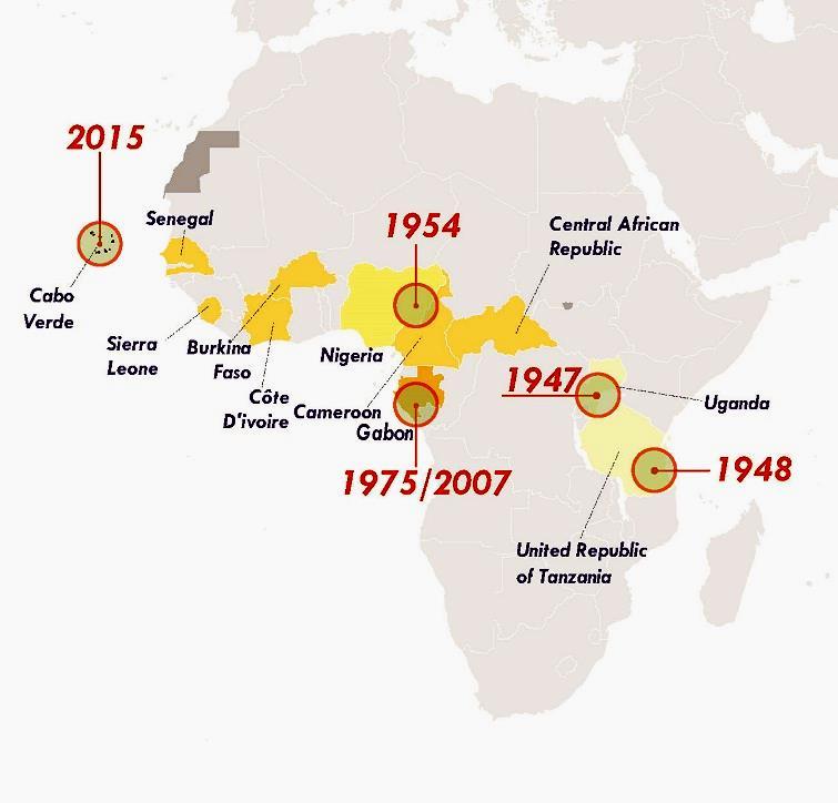 Zika Timeline 1947 Discovered, Uganda 1952 First human case 2007 Outbreak Yap-1st outside Asia and Africa 2008 Sexual transmission documented May 2015-Outbreak Brazil July 2015- link to