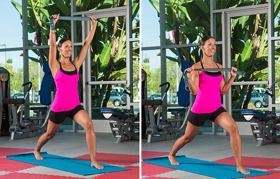 Crescent Lunge Flossing Purpose: Flossing is a movement that integrates upward and downward rotation, as well as abduction and adduction.